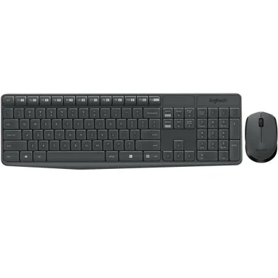Logitech MK235 Q TR Kablosuz Klavye Mouse Set – Gri