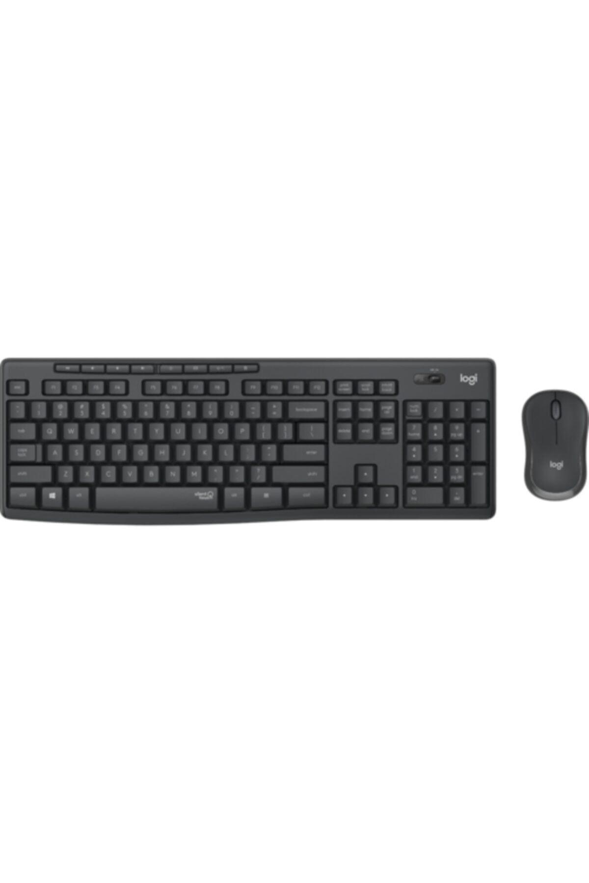 Logitech MK295 Silent Q TR Sessiz Kablosuz Klavye Mouse Seti Siyah